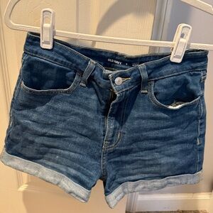 Old Navy Blue Rolled-Hem Denim Shorts